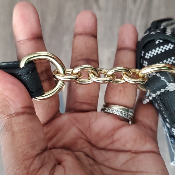 🖤🤍 Brand New Tommy Hilfiger Monogram Black & White Crossbody Purse  Bag - Picture 12 of 16